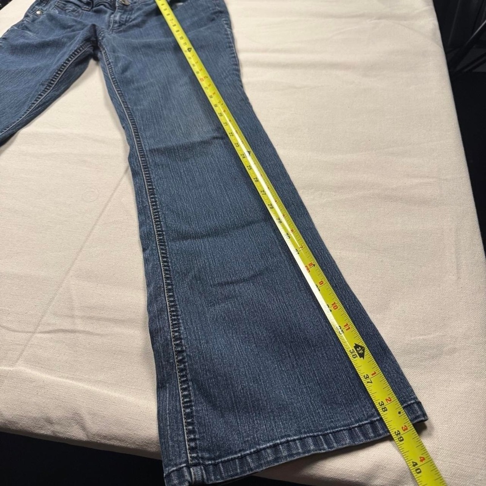 L.e.i y2k bootcut flare butterfly embroidered 2000s jeans wmn size 13 - Picture 4 of 8